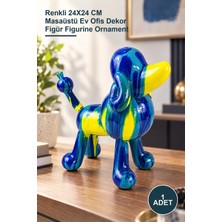 Yenilig 1 Adet Dekoratif Polyester Şahlanmış At Figürü – Renkli 24X24 cm Masaüstü Ev Ofis Dekor Figür Figurine Ornament
