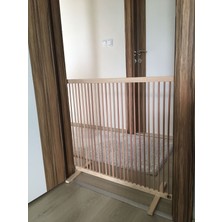 Defne Store Sık Aralıklı Ahşap Köpek Çiti (Yükseklik 70 Cm.)