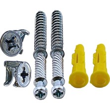 Defne Store BADEM10 Mi-Fiks Kolay Montaj Gizli Raf Tutucu Taşıyıcı Set 8 cm