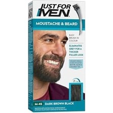 Defne Store Moustache & Beard M-45 Dark Brown Black, Erkekler Için Sakal Bıyık Boyası