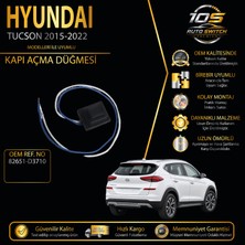 Hyundai Tucson 2016-2022 Kapı Kolu Switch Kapı Açma Kapama Butonu 82651-D3710 82661-D3710 ile Uyumlu