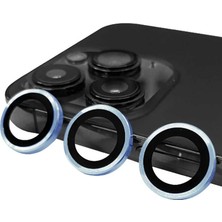 Apple iPhone 13 Pro Max Raze Metal Kamera Lens - Mavi
