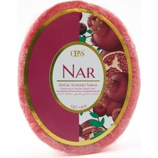 Defne Store Nar Doğal Süngerli Sabun, Vücut Temizliği, Nar Kokulu, 120 Gram, Paraben Içermez