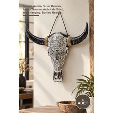 Yenilig 4 Adet Dekoratif Bufalo Kafası – Duvara Asmalı Duvar Dekoru, Asma Tasarım, Asılı Kafa Süsü, Wall Hanging, Buffalo Head