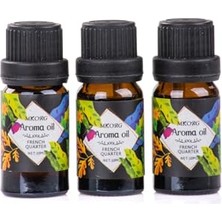 Defne Store 3'lü Esansiyel Uçucu Yağ 3X10 ml Frenc Quarter Buhurdanlık Yağı Seti, Difüzör ve Oda Kokusu