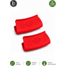 Defne Store Silikon Tencere ve Tava Kulpu Tutucu 2'li Set, Isıya Dayanıklı Yanmaz Fırın Tepsisi Tutacağı