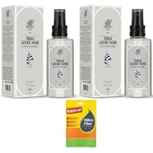 Defne Store Azure Noir Kolonya, 2X125 ml Pet Şişe, Mikrofiber Bez Hediyeli