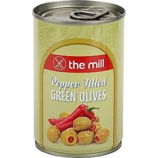 Defne Store The Mill Biber Dolgulu Yeşil Zeytin Teneke; Süzme Ağırlık: 300 G, 361-400 Adet/kg, Çekirdeksiz, Salamura, Kuzey Ege Bölgesi Zeytinleri, Vitamin ve Antioksidanca Zengin, Veganlara Uygun