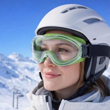 Defne Store Bellasimo Kayak Snowboard Gözlüğü Buğulanmaz Değiştirilebilir Şeffaf Camlı Antifog Kar Gözlük