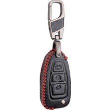 Defne Store Deri Anahtar Kılıfı Ford Fiesta, Focus, Mondeo, C Max, Kuga, Tourneo ile Uyumlu