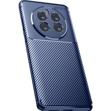 Realme 12 Pro Plus Kılıf Auto Focus Karbon Kapak - Lacivert
