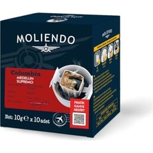 Defne Store Finest Coffee Colombia Medellin Supremo Pratik Filtre Kahve 10X10 G