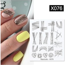 Defne Store Su Transferli Nail Art Sticker X076 (50127-34) 3921