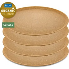 Defne Store 4'lü Kahverengi Tabak 25.5 cm