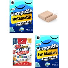 Ünlüler Karması 6.sınıf Matematik Fen Bilimleri Sempatik Soru Bankası+Telefon Tutucu+Maarif Defteri