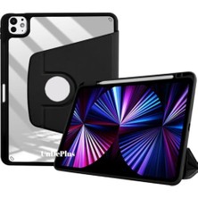 Defne Store Apple iPad Pro 11 3. ve 4. Nesil A2435 A2759 A2761-62 A2377-01 A2459-60 Için Siyah, Kalem Bölmeli Döner Standlı Kılıf