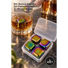 Yenilig 8 Adet Paslanmaz Çelik Viski Taşı – Set, Buzsuz Soğutma Için Paslanmaz Malzeme ve Whisky Stones