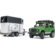 Defne Store Land Rover Arazi Aracı ve At Nakil Aracı Oyuncak Ölçekli Model Seti
