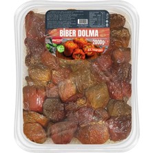 Defne Store Koruyucusuz Vegan Kuru Biber Dolması 2 kg El Yapımı Geleneksel Hazır Yemek
