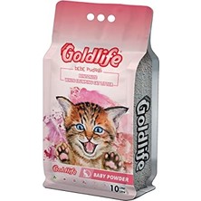 Defne Store Kedi Kumu, Gold Life Premium Bebe Pudralı 10 L