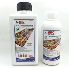 Defne Store Arc ARC150 Ultra Şeffaf Döküm Tipi Parlak Epoksi Reçine 1,5 kg Set