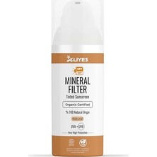 Defne Store Organik Güneş Koruyucu Krem Spf 50+, Ecocert Sertifikalı, %100 Mineral ve Vegan, Hassas Ciltler Için, 50 Ml, Natural Ton
