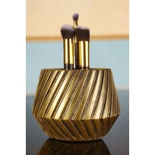 Defne Store Makyaj Düzenleyici Makyaj Organizeri Makyaj Fırçalığı Altın Eskitme Renk Model 21, VISMAKFIM21