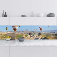 Defne Store Mutfak Tezgah Arası Fayans Kaplama Folyosu, Kapadokya, 60X200 cm