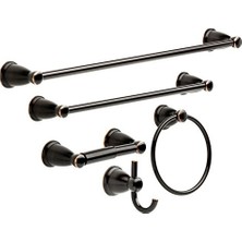 Defne Store Seti Yağlı Bronz KIN5PC-ORB 5 Parça Kinla Banyo Aksesuar