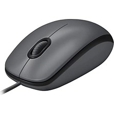 Defne Store B100 Optik USB Kablolu Mouse, Sağ ve Sol Elle Kullanıma Uygun, Windows, Linux ve Mac ile Uyumlu, Siyah