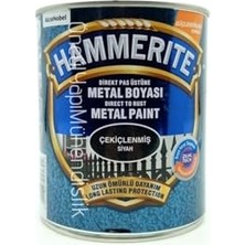 Defne Store Çekiçlenmiş Siyah Pas Üstü Metal Boyası, 0,75 L