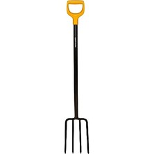 Defne Store 4 Dişli, Uzunluk 122 Cm, Sert, Yüksek Kaliteli Çelik Diş/plastik Sap, Siyah/turuncu, Taşlı Zeminler Için Kürek Çatalı, Sağlam, 1003458