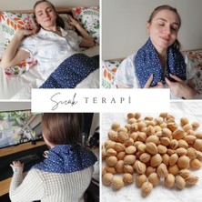 Defne Store Mikrodalga Isı Yastığı | Joker | Lacivert | Aromaterapi Bitki Karışımı