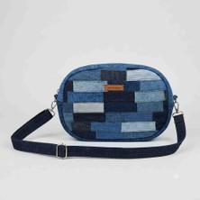 Mavicenza El Yapımı Özel Tasarım Patchwork Denim Kadın Çapraz Omuz Çantası