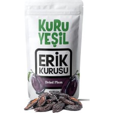 Defne Store Kuru Yeşil Doğal Kuru Erik 50 gr - Şekersiz ve Katkısız, Sağlıklı Atıştırmalık, Yüksek Lifli, Vegan ve Glutensiz Kuru Meyve