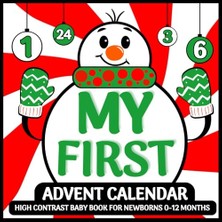 Defne Store Ilk Advent Takvimim, Yenidoğanlar Için Yüksek Kontrastlı Bebek Kitabı, 0-12 Ay, Noel Geri Sayımı