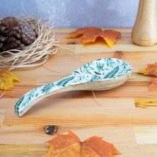 Defne Store Kangura Yaprak Desenli Kirli Kaşık Altlığı 4 x 18