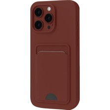 TeknoKapsül iPhone 16 Plus Kılıf Kelvin Kartvizitli Silikon - Bordo