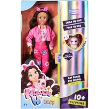 Defne Store 105953975 Kawaii Hi Lucy, Oynar Eklemli Tasarım, Aksesuarlı Sevimli Hayvan Figürü, 26 cm