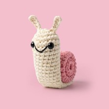 Defne Store Salyangoz Tığ Kiti Yeni Başlayanlar Amigurumi Örgü - Pratik Için Videolu Oyuncak Seti Örgü Ip