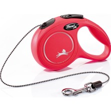 Defne Store New Classic Xs Beden Kırmızı 3mt Ipli Tasma