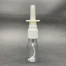 Defne Store 10 cc Pet Şişe, Beyaz Burun Spreyli, 10 ml Nasal Spreyli Plastik Şişe x 10 Adet