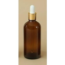 Defne Store Şişe, 100 cc Cam Damlalıklı Amber [100 CC=100 ml x 3 Adet]/ecza Şişesi/dropper Şişe 8697431704278
