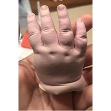Defne Store Aljinat ile 3 Boyutlu Bebek El Izi Heykeli Kalıp Seti Ten