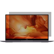 Defne Store Huawei Matebook D16 R5 16.1 Inç Uyumlu Hayalet 9h Temperli Nano Cam Ekran Koruyucu, Anti-Spy Gizlilik, 16:9