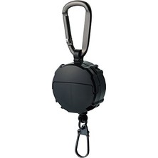 Defne Store Carabiner Reel + Micro Case 2 Gözlü Aksesuar Askısı Black