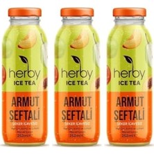 Defne Store Ice Tea Armut Şeftali Soğuk Çay Şeker Ilavesiz 250 ml x 24