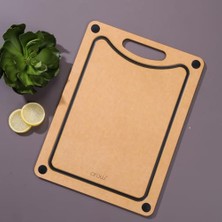 Defne Store Dikdörtgen, Kaymaz Silikon Tabanlı Renkli Kesme Tahtası, 27X37 cm