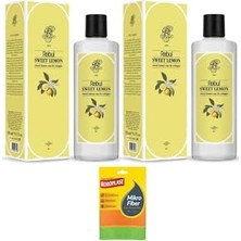 Defne Store Sweet Lemon Kolonya, 2X250 Ml, Mikrofiber Bez Hediyeli