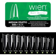 Defne Store Medium Stiletto Jel Tips Protez Tırnak, 550 Adet
